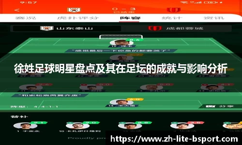 徐姓足球明星盘点及其在足坛的成就与影响分析